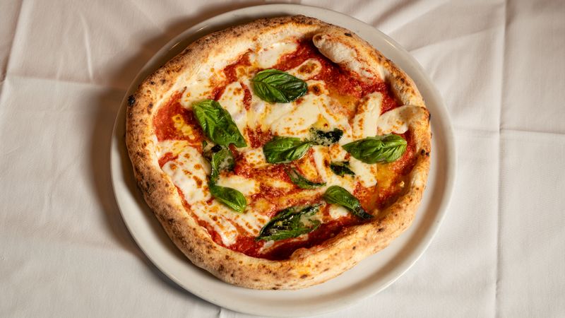 Classic Margherita marco's pizza with fresh mozzarella